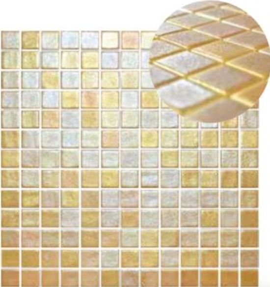 Tuiles de mosaïque Glamour Gold 13" x 13"