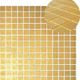 Tuiles de mosaïque Glamour Gold mat 13" x 13"