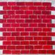 Tuiles de mosaïque GeoGlass Brick Rojo 11-13/16" x 11-13/16"