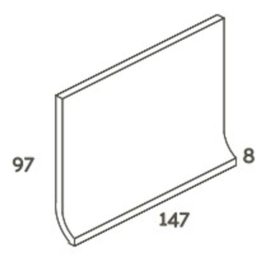 Tuiles de plancher Dotti Light Grey mat base de mur 4" x 6" (paquet de 18)