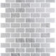 Tuiles de mosaïque Marbelous Brick White 10-5/16" x 12-1/2"