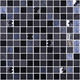 Tuiles de mosaïque Mystic Glass Agata Black 13" x 13"