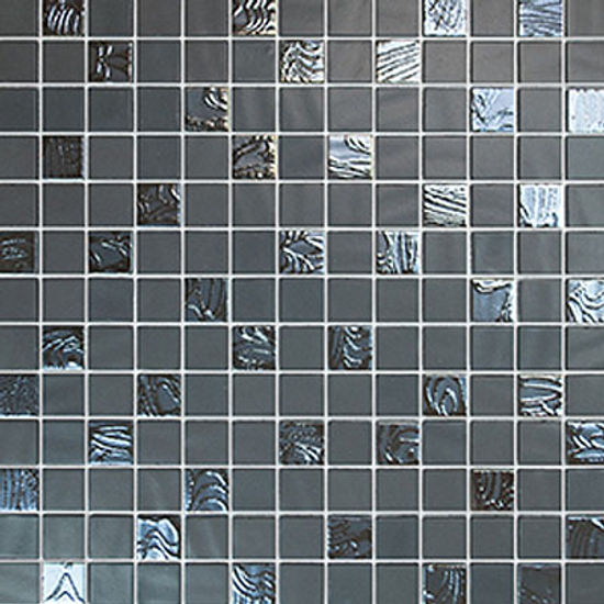 Mosaic Tiles NatureBlends Shiny Upsala Dark Grey 13" x 13"