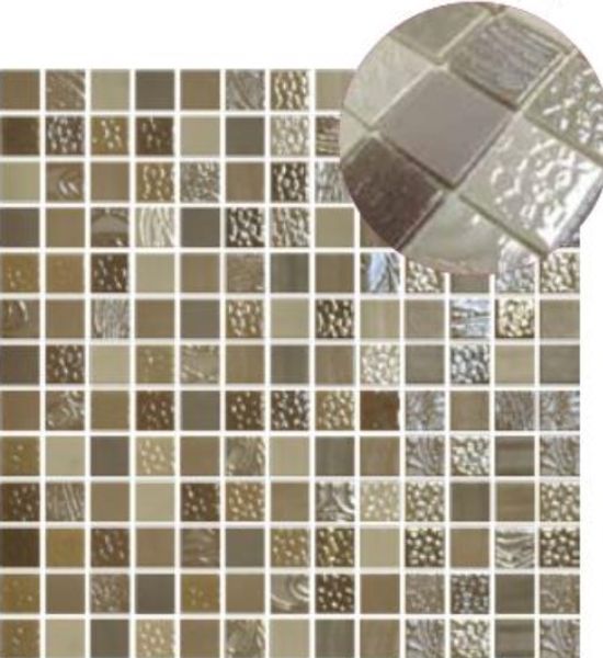 Mosaic Tiles NatureBlends Shiny Negev 13" x 13"