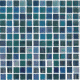 Tuiles de mosaïque Ópalo Iridiscent blue 12-3/16" x 18-3/32"