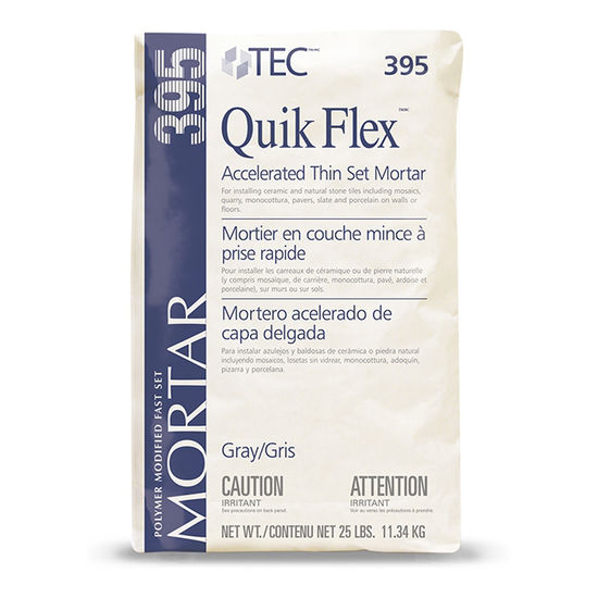 Mortier en couche mince à prise rapide Quik Flex Blanc 25 lb