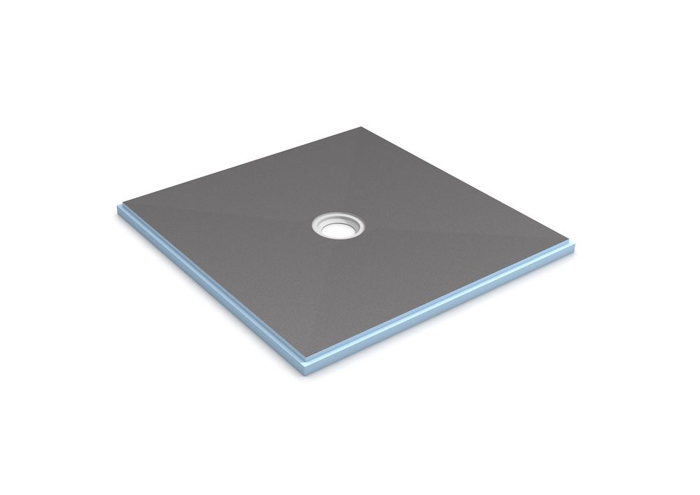 Wedi Fundo Primo Shower Base with Center Drain Assembly 36" x 36