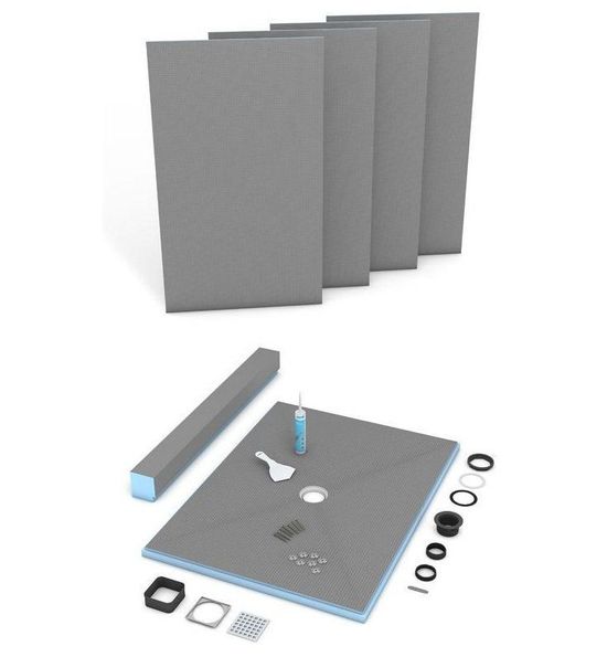 Fundo Primo 36 in. x 72 in. Shower Kit with Center Drain Fundo Primo 36 in. x 72 in. Shower Kit with Center Drain