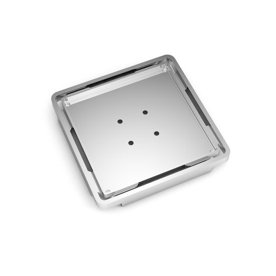 Fundo Tileable Cover Plate For 3/8" tile - Stainless steel - 3 3/4" x 3 3/4"