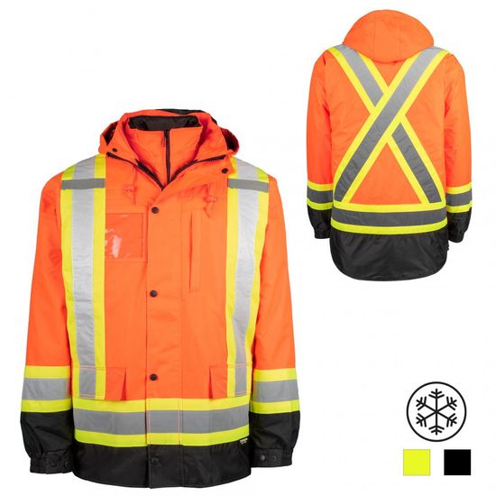 High Visibility Jacket - 7-In-1 System - XL