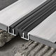 Range of Structural Expansion Joints Proexpan 130 Natural Aluminium and Vinyl Resin with Rubber Insert Grey 38 x 12 x 128 mm