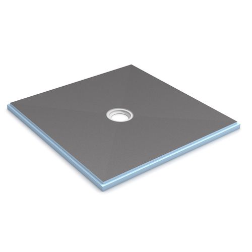 Wedi Fundo Primo Shower Base with Center Drain Assembly 36" x 36