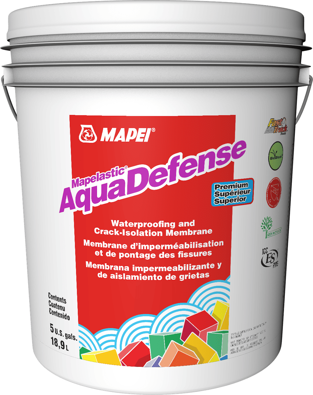 Mapei AquaDefense Membrane d'imperméabilisation antifissures de