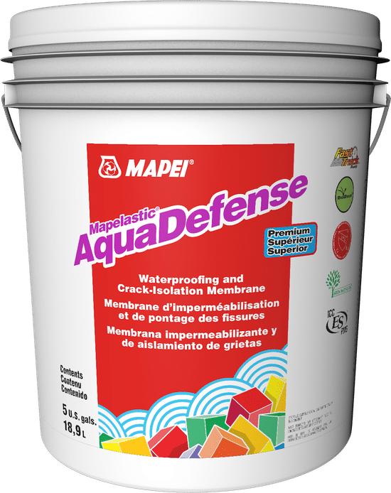 AquaDefense Premium Waterproofing & Crack-Isolation Membrane - 18.9 L