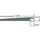Réducteur à tapis en vinyle #57 Linen - 1/4" (6.4 mm) x 1-7/8" x 12'
