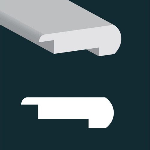 Core Flooring - Nez de marche à tapis en vinyle avec un insert pour tapis de 3/16