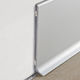 Wall Base Skirting 80 with Adhesive Anodized Aluminum Silver - 3-5/32" (80 mm) x 3/8" x 6' 6-3/4"