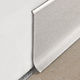 Wall Base Skirting 100 with Adhesive Satined Stainless Steel - 3-15/16" (100 mm) x 7/16" x 6' 6-3/4"