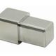 Embout de fin de moulure à céramique Projolly Square acier inoxydable satiné - 3/8" (10 mm) (Pack of 2)