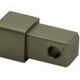 Tile Molding Cap Projolly Square Anodized Aluminum Titanium - 1/2" (12.5 mm) (Pack of 2)