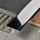 Slim Trim Procover acier inoxydable poli - (9 mm) 11/32" x 1-9/16" x 8' 10-5/16"
