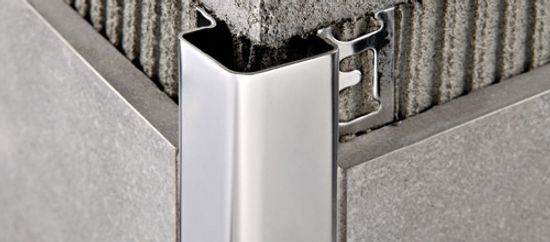 Moulure de protection de coin Probord acier inoxydable poli - (12.5 mm) 1/2" x 8' 10-5/16"
