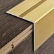 Stair Nose with Adhesive Proend Anodized Aluminum Gold - (48 mm) 1-7/8" x 8' 10-5/16"