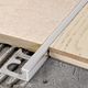 Moulure décorative pour bordure Proelegant aluminium anodisé argent - (10 mm) 3/8" x 8' 10-5/16"