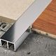 Tile Edge Trim Profinlist 20 Polished Aluminum Titanium - (10 mm) 3/8" x 8' 10-5/16"
