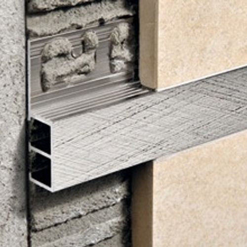 Prova - Moulure décorative pour bordure de céramique Pro-Coat aluminium à revêtement en poudre Gris Tonnerre mat - (12.5 mm) 1/2