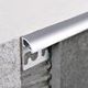 Tile Flexible Edge Trim Projolly Curve Anodized Aluminum Silver - 3/8" (10 mm) x 8' 10-5/16"