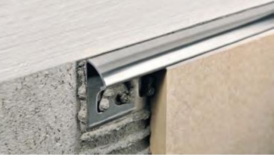 Tile Edge Trim Projolly Polished Stainless Steel - (12.5 mm) 1/2" x 8' 10-5/16"