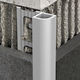 Moulure décorative pour bordure de céramique Projolly Quart aluminium anodisé argent - (15 mm) 19/32" x 8' 10-5/16"