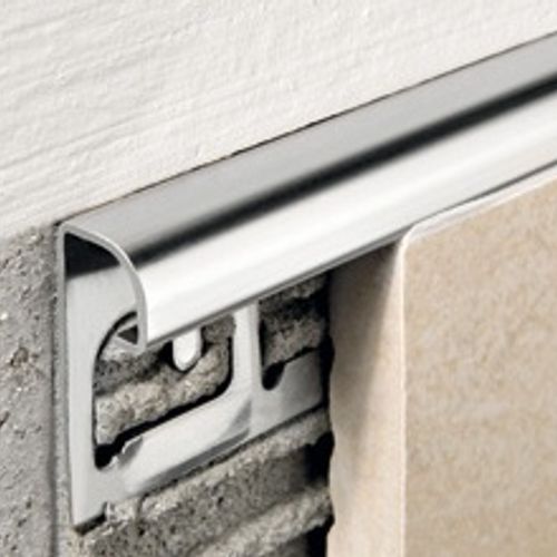 Prova - Moulure décorative pour bordure de céramique Pro-Coat aluminium à revêtement en poudre Gris Tonnerre mat - (12.5 mm) 1/2