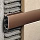 Tile Edge Trim Prolistel ALL Brushed Polished Aluminum Black - (15 mm) 19/32" x 8' 10-5/16"