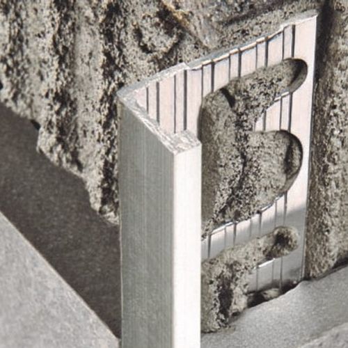 Prova - Moulure décorative pour bordure de céramique Pro-Coat aluminium à revêtement en poudre Gris Tonnerre mat - (12.5 mm) 1/2