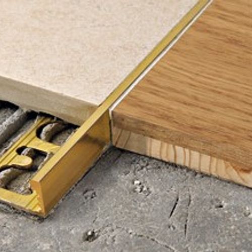 Progress Profiles - Tile Edge Trim Proterminal Natural Brass - (8 mm) 5 ...