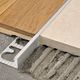 Moulure décorative pour bordure de céramique Proterminal aluminium brossé cuivre - (8 mm) 5/16" x 8' 10-5/16"