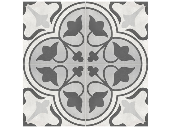 Floor Tile Form Ice Clover Matte 7-3/4" x 7-3/4"