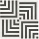 Floor Tile Form Monochrome Geo Matte 7-3/4" x 7-3/4"