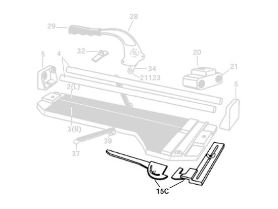 Guide pour coupe-tuile 10800