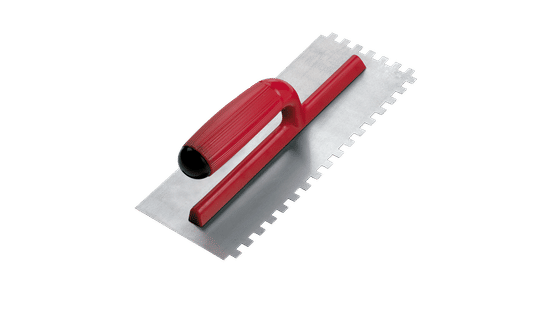 Plastic shop notched trowel