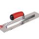 Truelle à dents carrées Inox Eco 16" acier inoxydable avec poignée ergonomique Rubiflex 1/4" x 1/4" x 1/4"