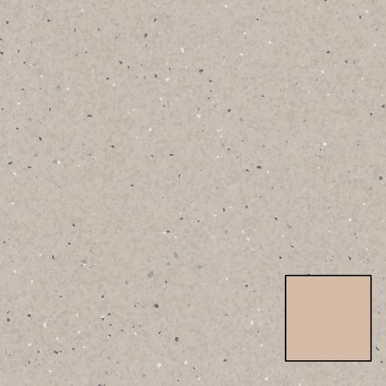 Homogeneous Vinyl Roll Aria - Melodia 3.0 #0068 Limestone 6.5' - 2 mm (Sold in Sqyd)