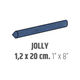 Ceramic Wall Molding Jolly Artisan Colonial Blue Glossy 1" x 8" (Pack of 60)