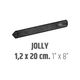 Bordures murales pour céramique Jolly Artisan Graphite Lustré 1" x 8"