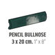 Bordures murales pour céramique Pencil Bullnose Artisan Moss Green Lustré 1" x 8"