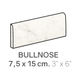 Ceramic Wall Molding Bullnose Carrara Gloss 3" x 6" (Pack of 44)
