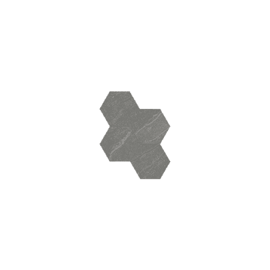 Mosaïque Nord Chromium Mat 10" x 11-1/2"