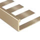 Flat Tile Edge Contour Satin Titanium 3/8" (10 mm) x 8'